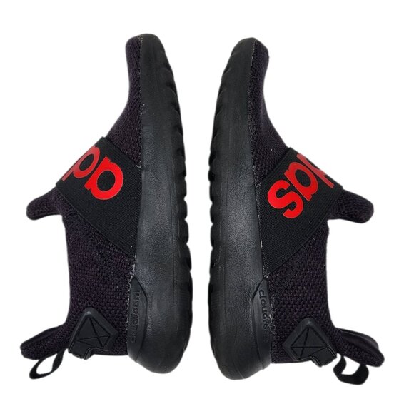 Adidas Lite Racer Adapt Sneakers Shoes Black Red FW7601 Size 11K - Picture 6 of 8